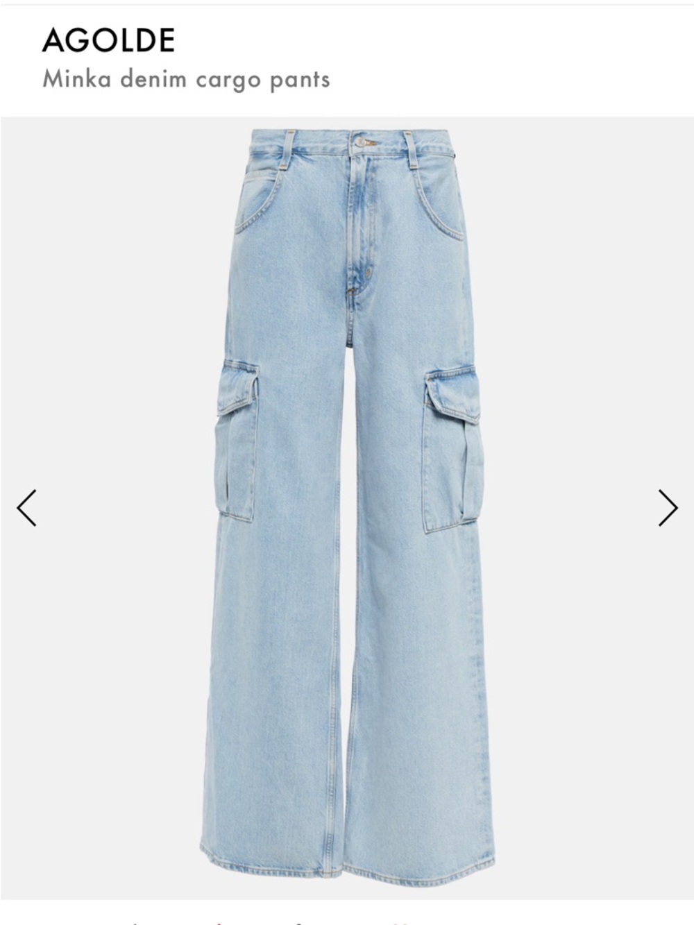 Agolde Cargo Jeans Size 29
